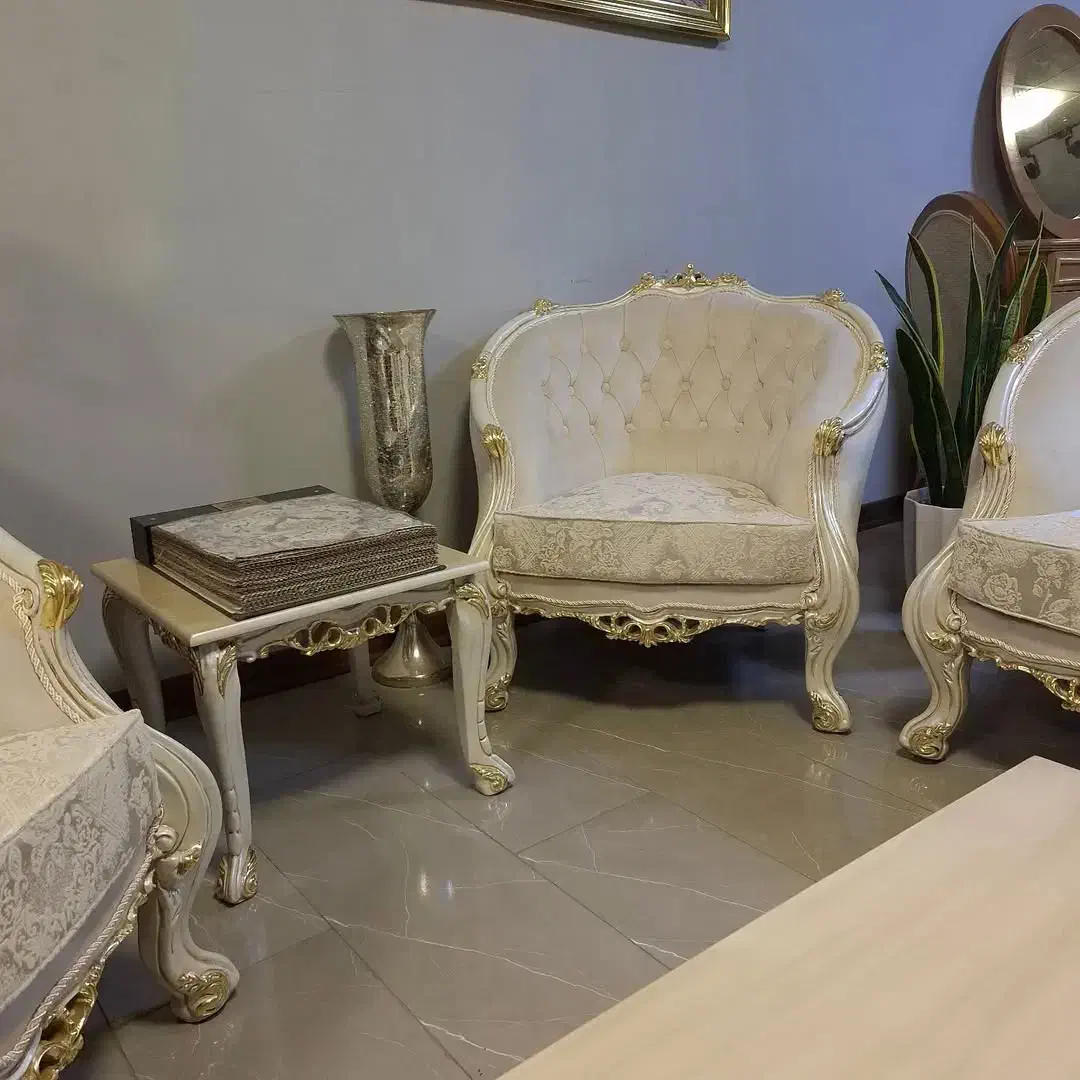 مبل کلاسیک مدل زمرد پشت و رو لمسه|مبلمان خانگی و میز عسلی|مراغه, |دیوار