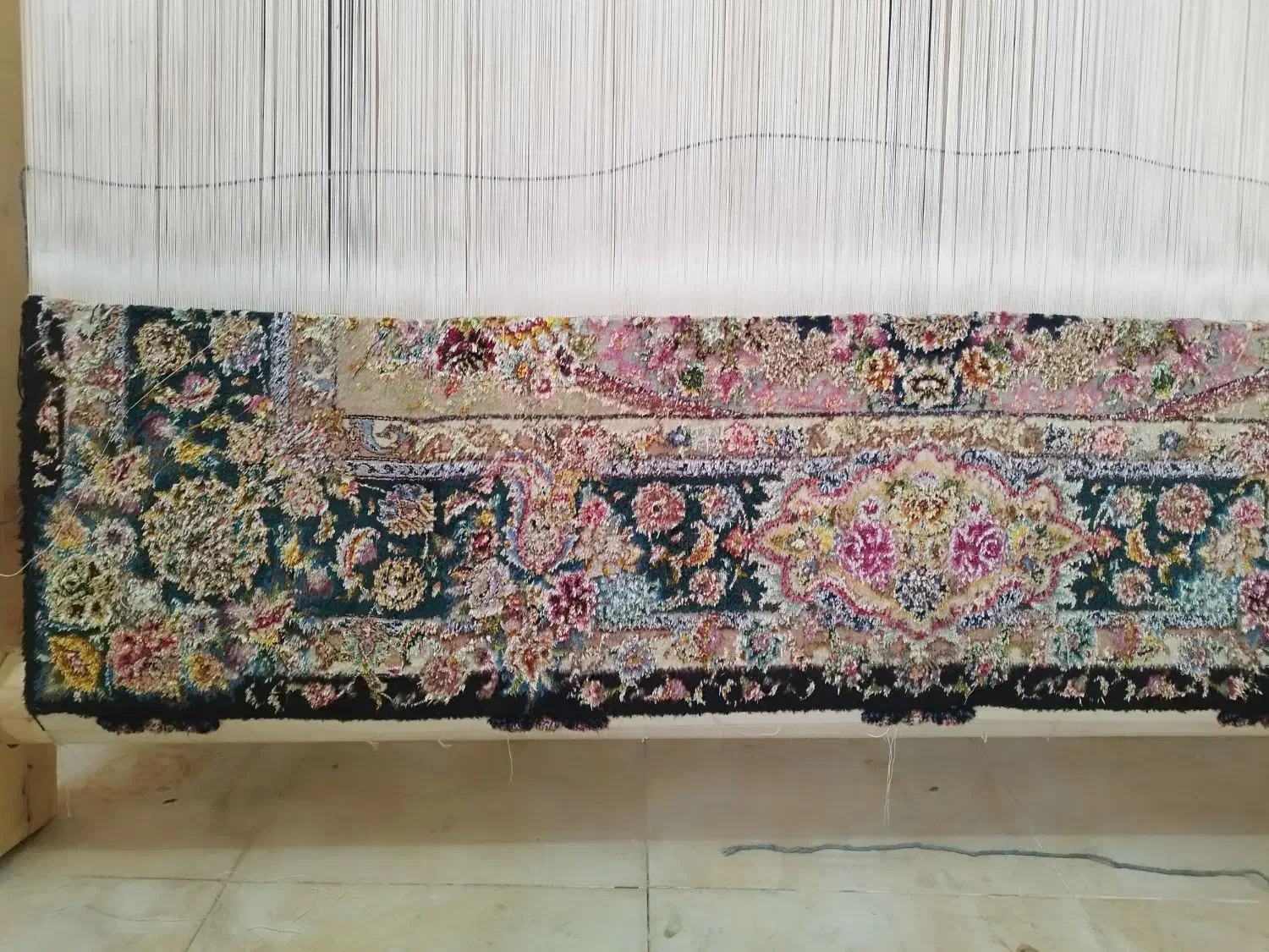 فرش نیمه کاره شش متر سالاری رج 60|فرش|تبریز, |دیوار