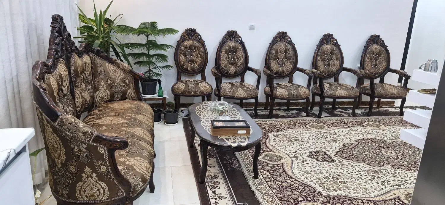مبل سلطنتی|مبلمان خانگی و میز عسلی|پرند, فاز ۵|دیوار