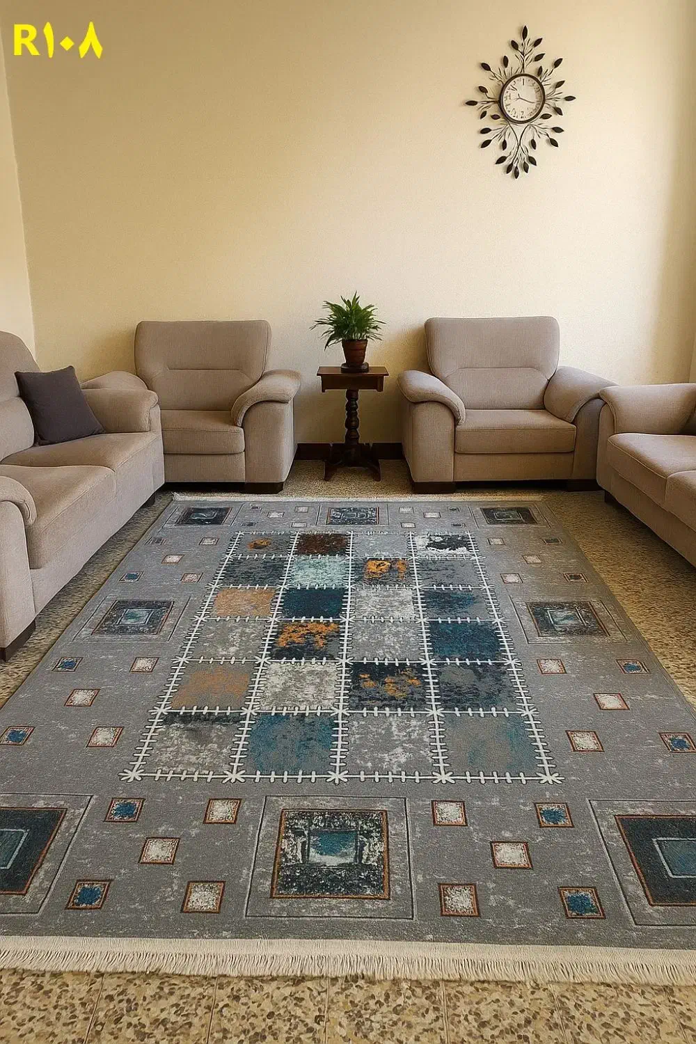 گلیم کاشان|گلیم، جاجیم، گبه|مسجد سلیمان, |دیوار