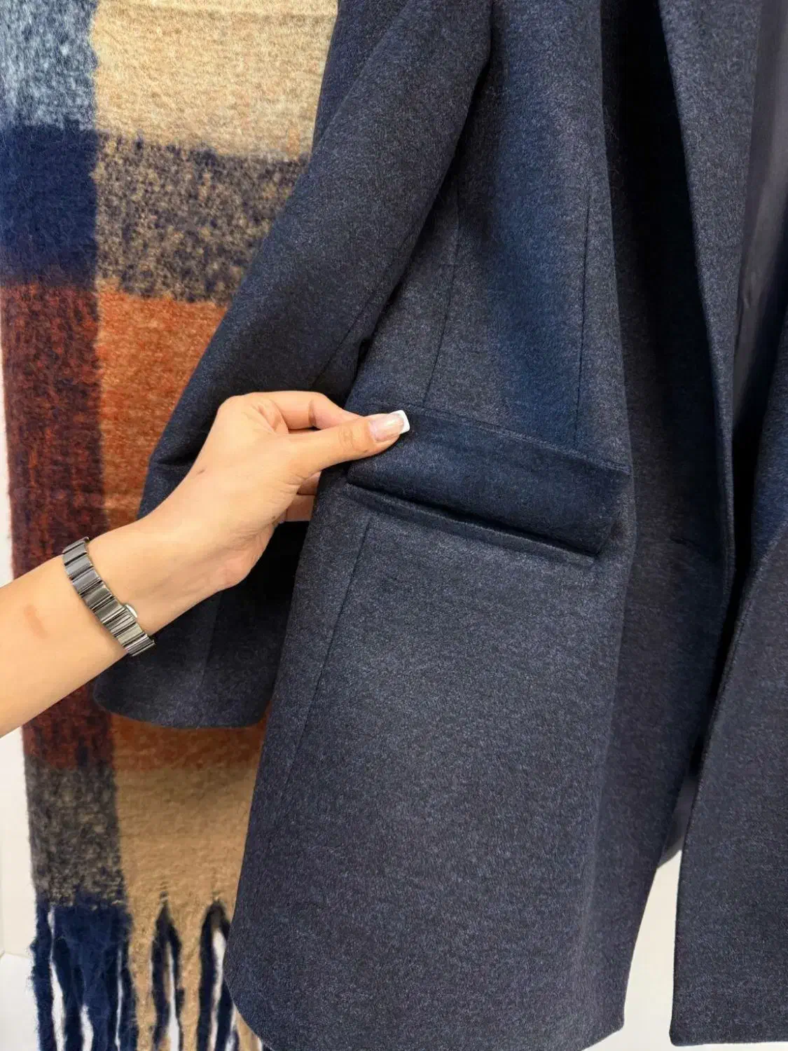 کت فوتر آستردار سرمه ای رنگ|لباس|میانه, |دیوار