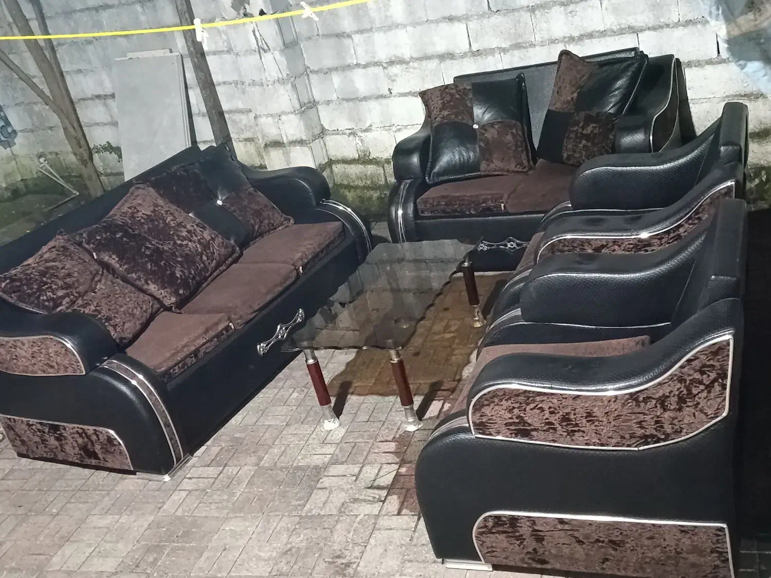 مبل ۷ نفره سالم|مبلمان خانگی و میز عسلی|رشت, معلولین|دیوار