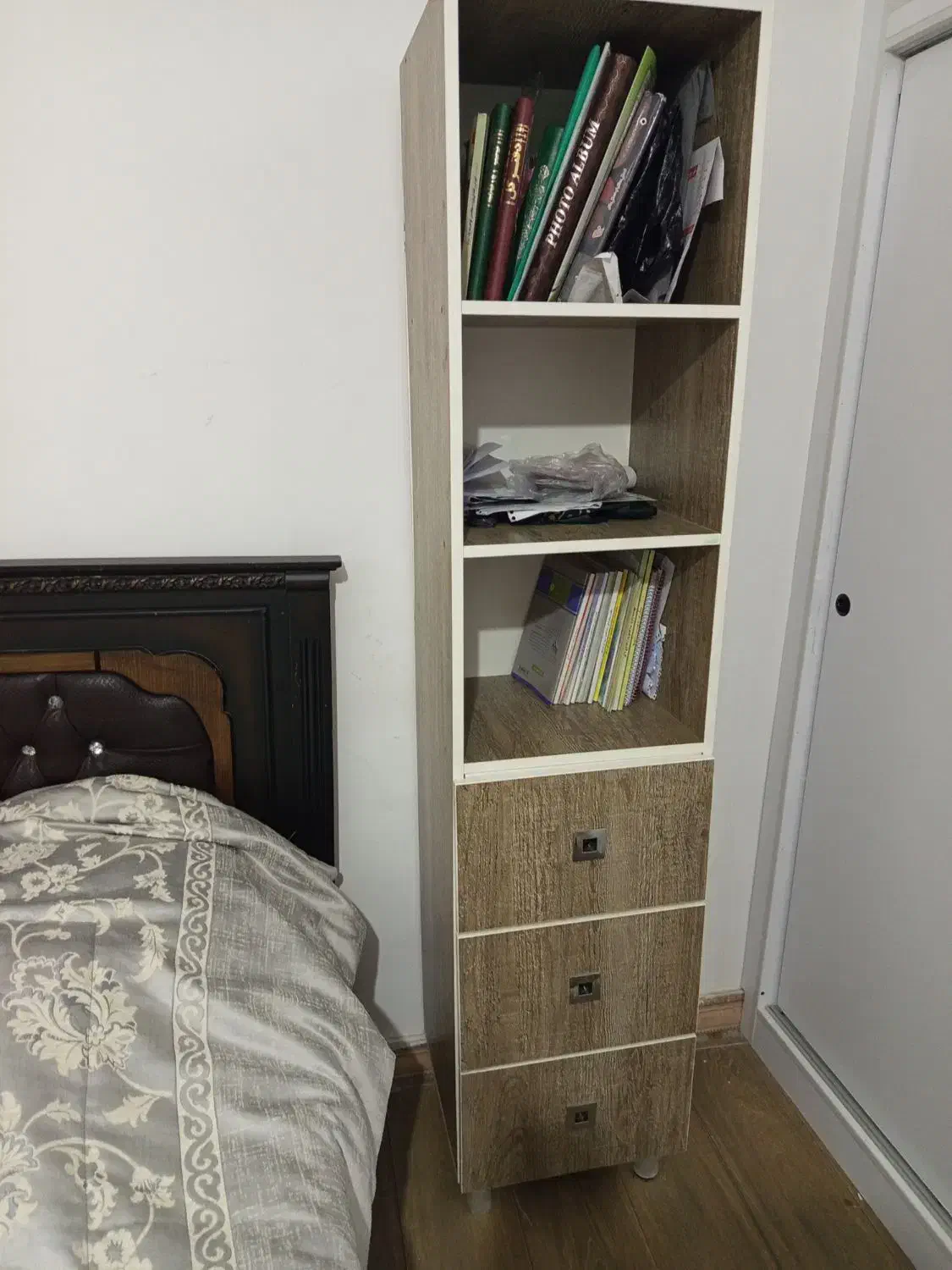 کتابخانه کشویی|کتابخانه، شلف، قفسه‌های دیواری|نظرآباد, شهرک سید جمال الدین|دیوار