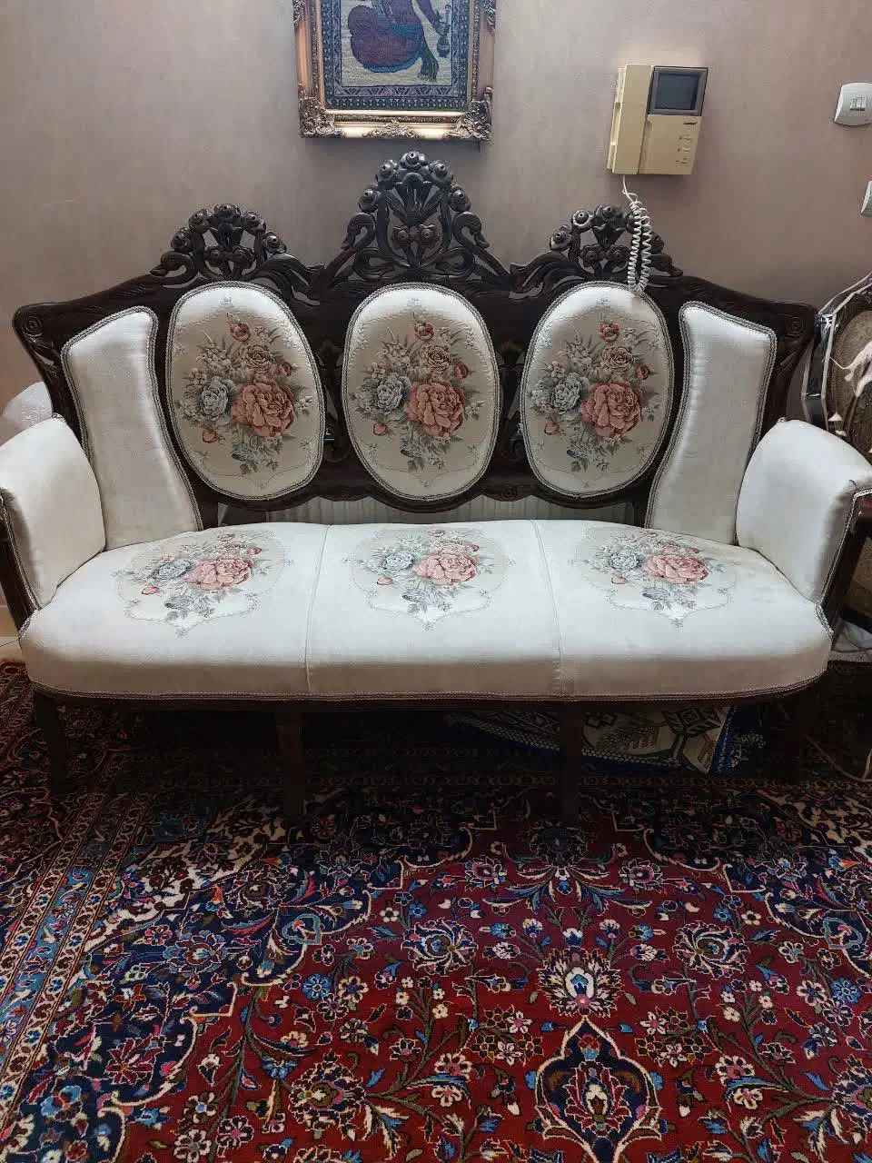 مبلمان ۹ نفر|مبلمان خانگی و میز عسلی|قم, باجک دو|دیوار