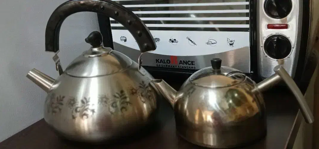 کتری قوری استیل|قوری، کتری، قهوهساز دستی|قم, پردیسان|دیوار