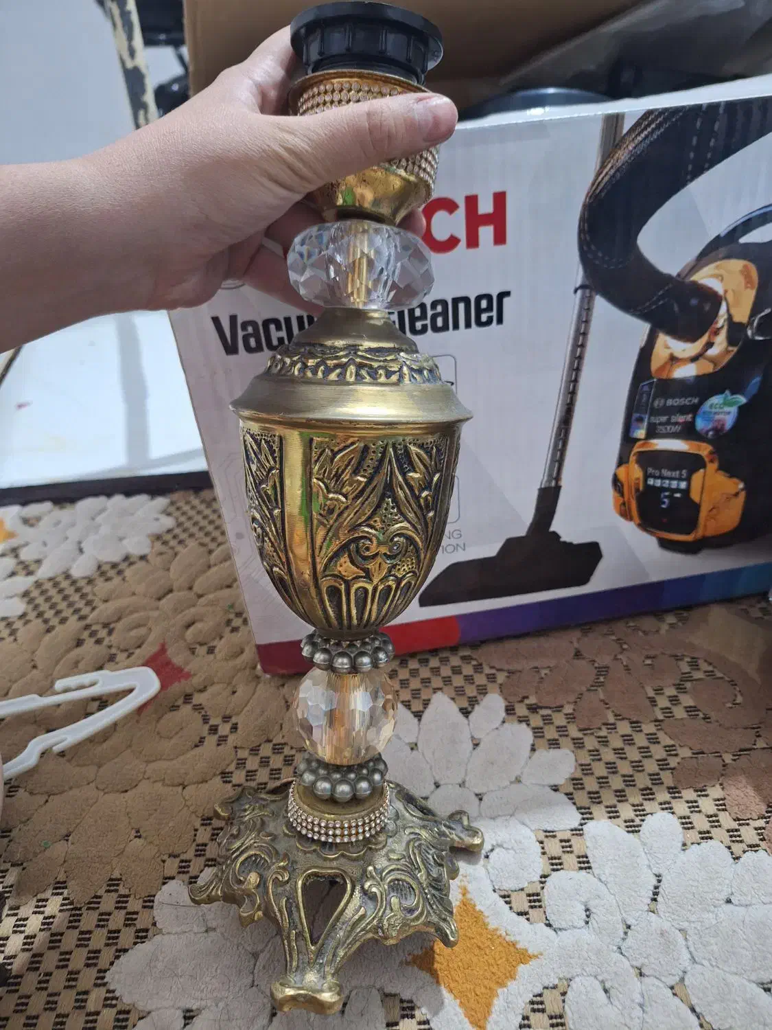 آباژور برنجی|چراغ خواب و آباژور|قرچک, زیبا شهر|دیوار