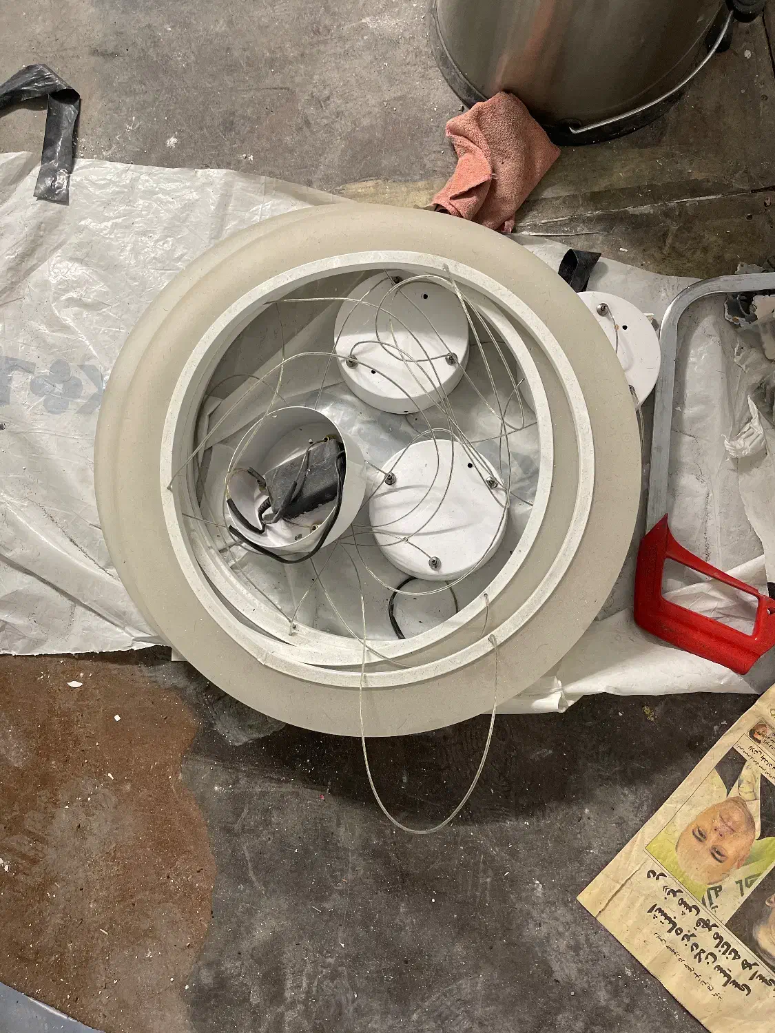 لوستر گرد ال ای دی|لوستر و چراغ آویز|تهران, پردیسان|دیوار