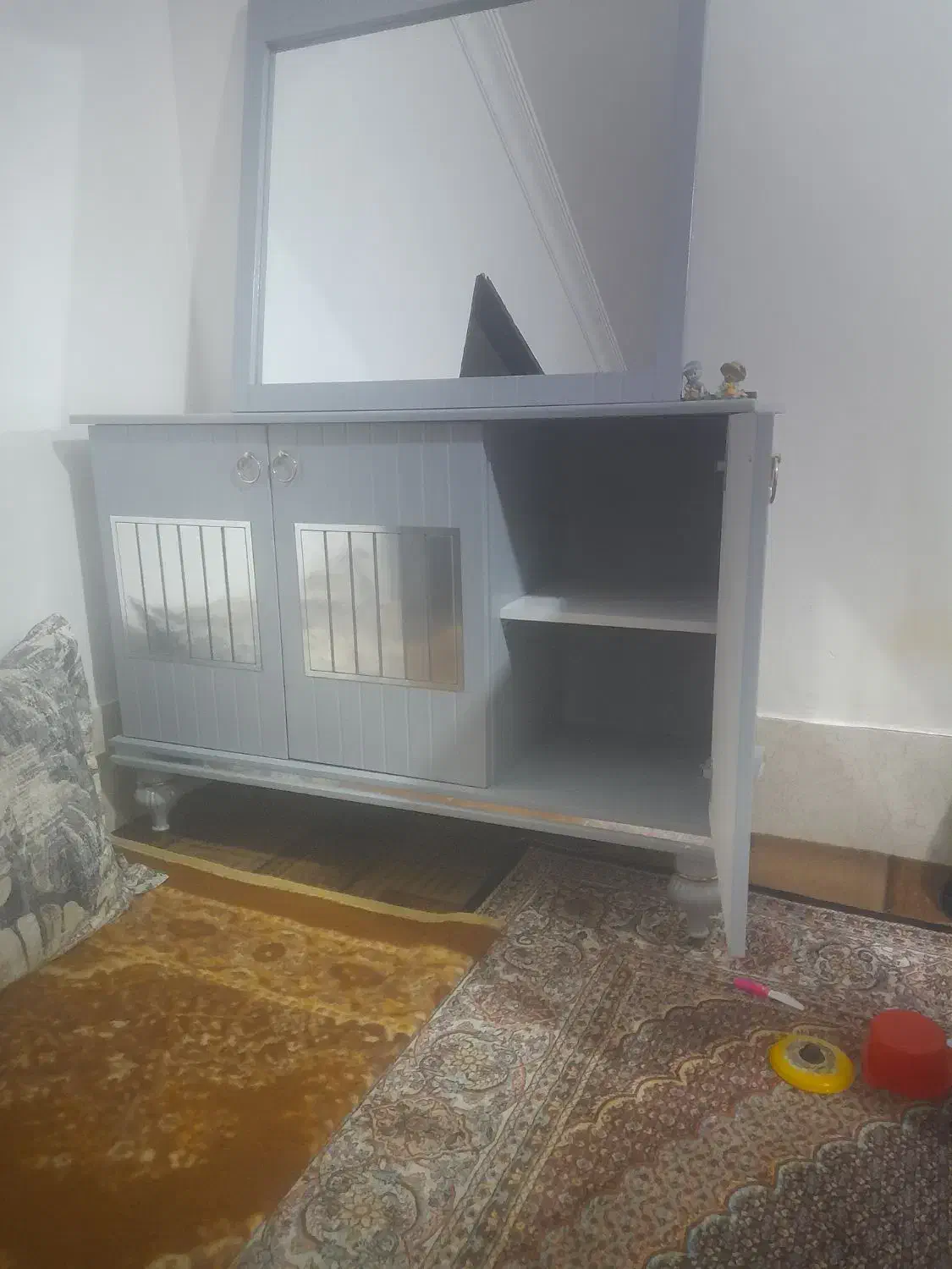 اینه کنسول و میز تلوزیون|بوفه، ویترین، کنسول|خوی, |دیوار