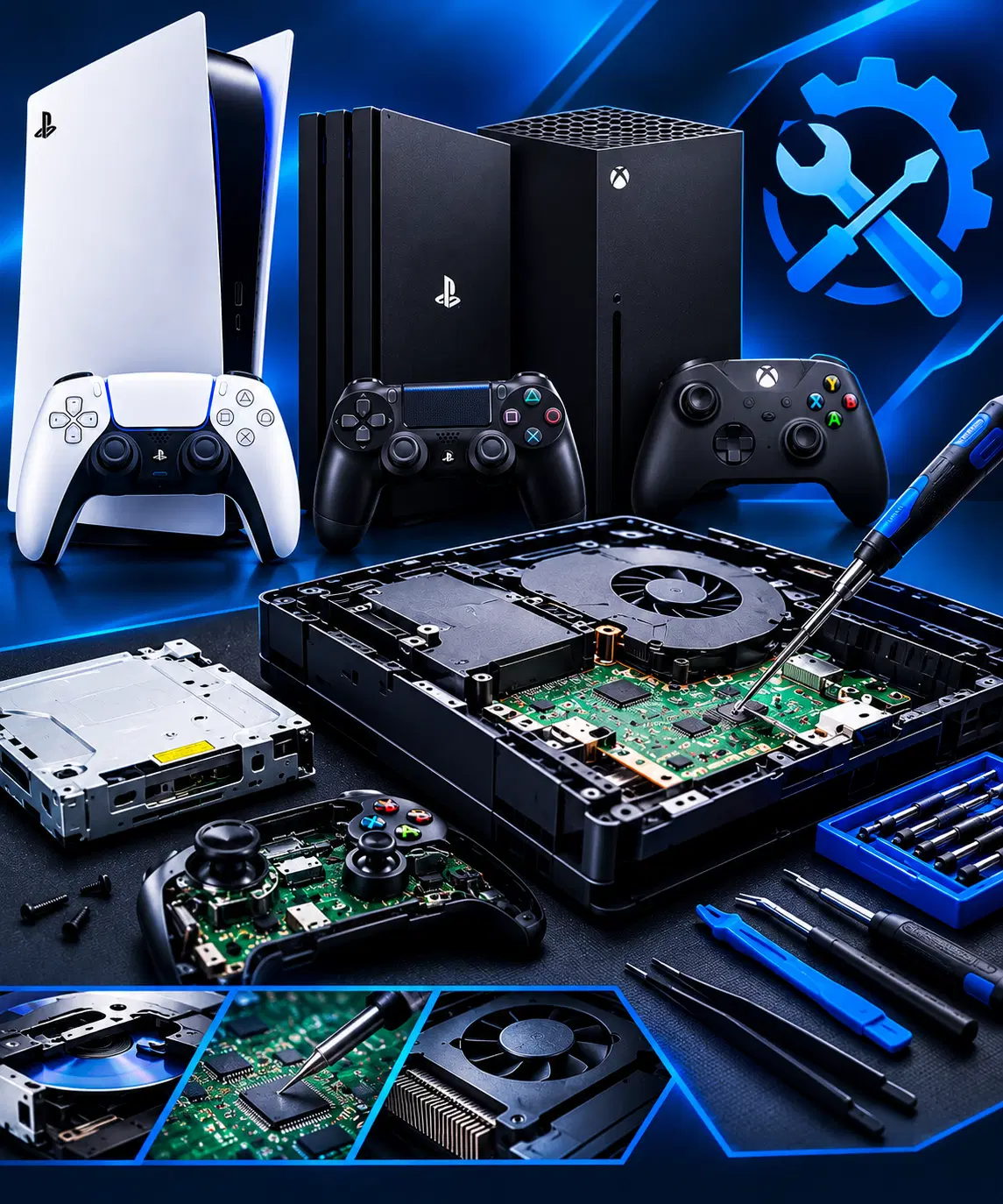 تعمیر کنسول بازی. PS4 PS5 XBOX1 xbox1s xboxx|خدمات رایانهای و موبایل|تهران, جوادیه تهرانپارس|دیوار
