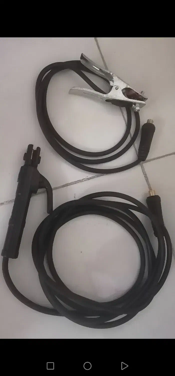 کابل جوش آماده شده همراه انبر جوش گیره اتصال و|ابزارآلات|لار, |دیوار