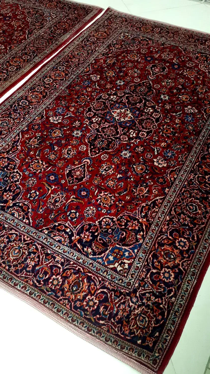 یک جفت قالیچه دستباف قزوین|فرش|قزوین, |دیوار