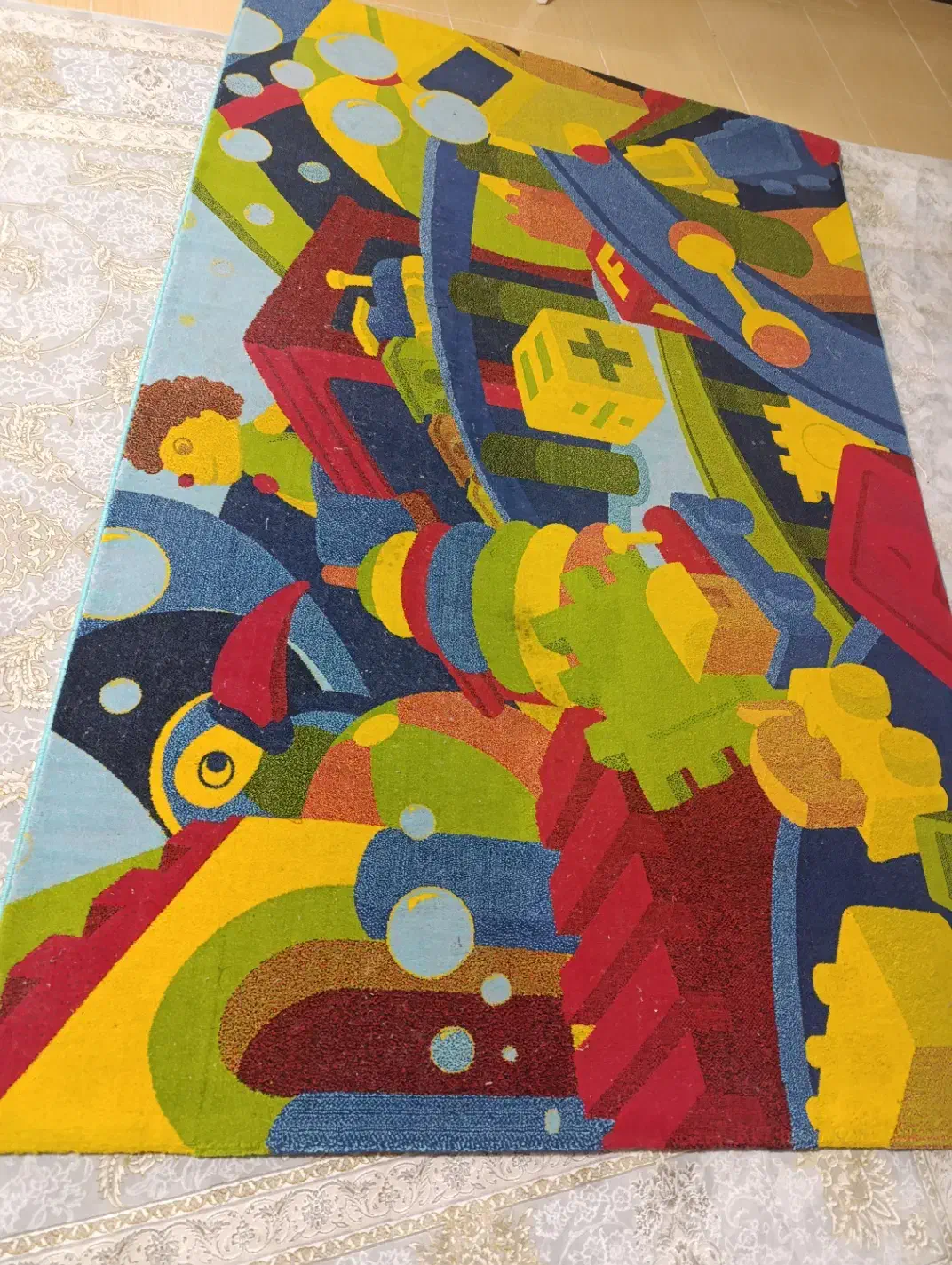 گلیم فرش سه بعدی طرح کودک|فرش|مهاباد (آذربایجان غربی), |دیوار