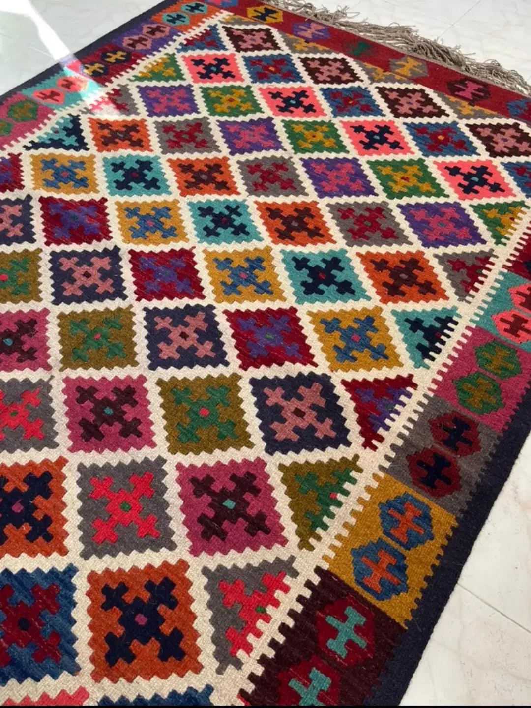 ۶متری دستبافت|گلیم، جاجیم، گبه|بوکان, |دیوار