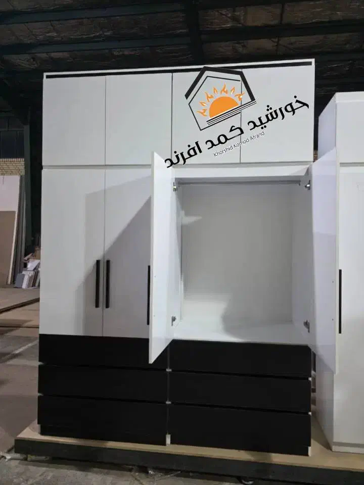 کمد دیواری/کمددیواری دستگیره چوبی شیک|جاکفشی، کمد، دراور|اندیشه, اندیشه فاز ۲|دیوار