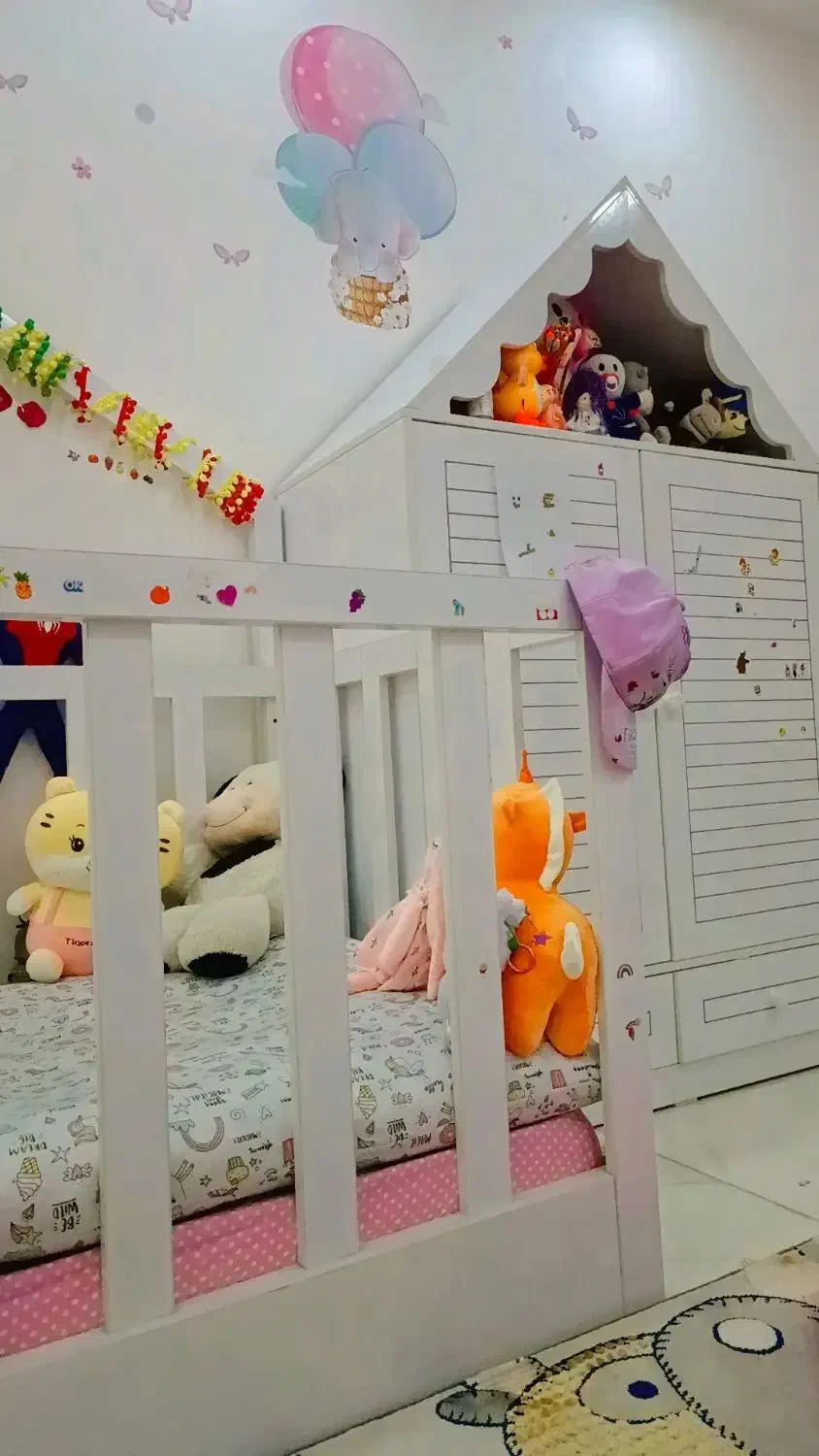 ست تخت و کمد و قفسه اسباب بازی|تخت و سرویس خواب|رشت, کوی جام جم|دیوار