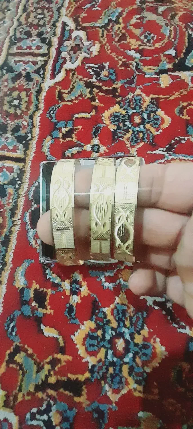 ۴ عدد النگو ۲۵گرم طلا تمیز|جواهرات|اهواز, امانیه|دیوار