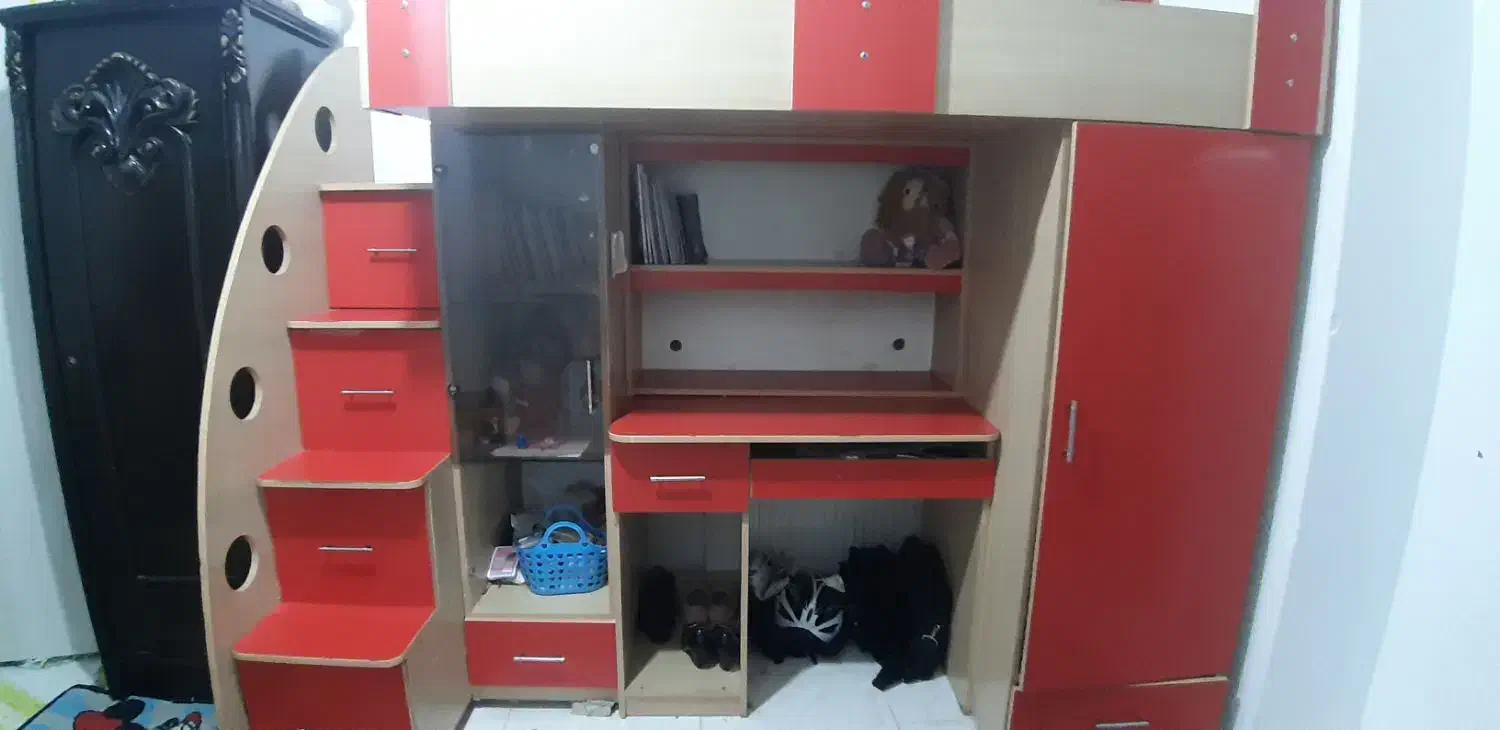 سرویس خواب کودک و نوجوان|تخت و سرویس خواب|قم, چهل درخت‎|دیوار