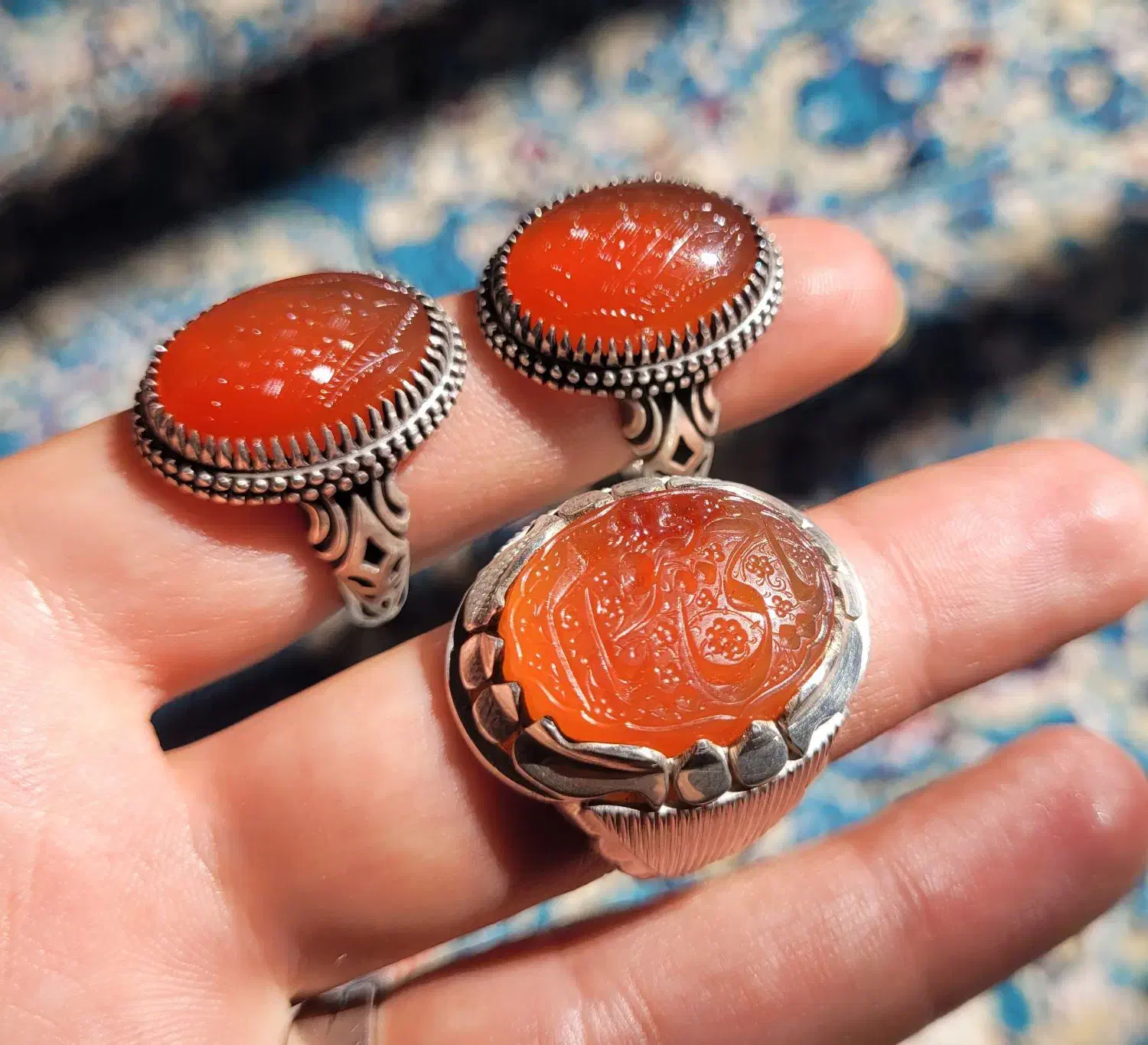 انگشتر عقیق دوقاب شیرازی|جواهرات|مرودشت, ژیان|دیوار