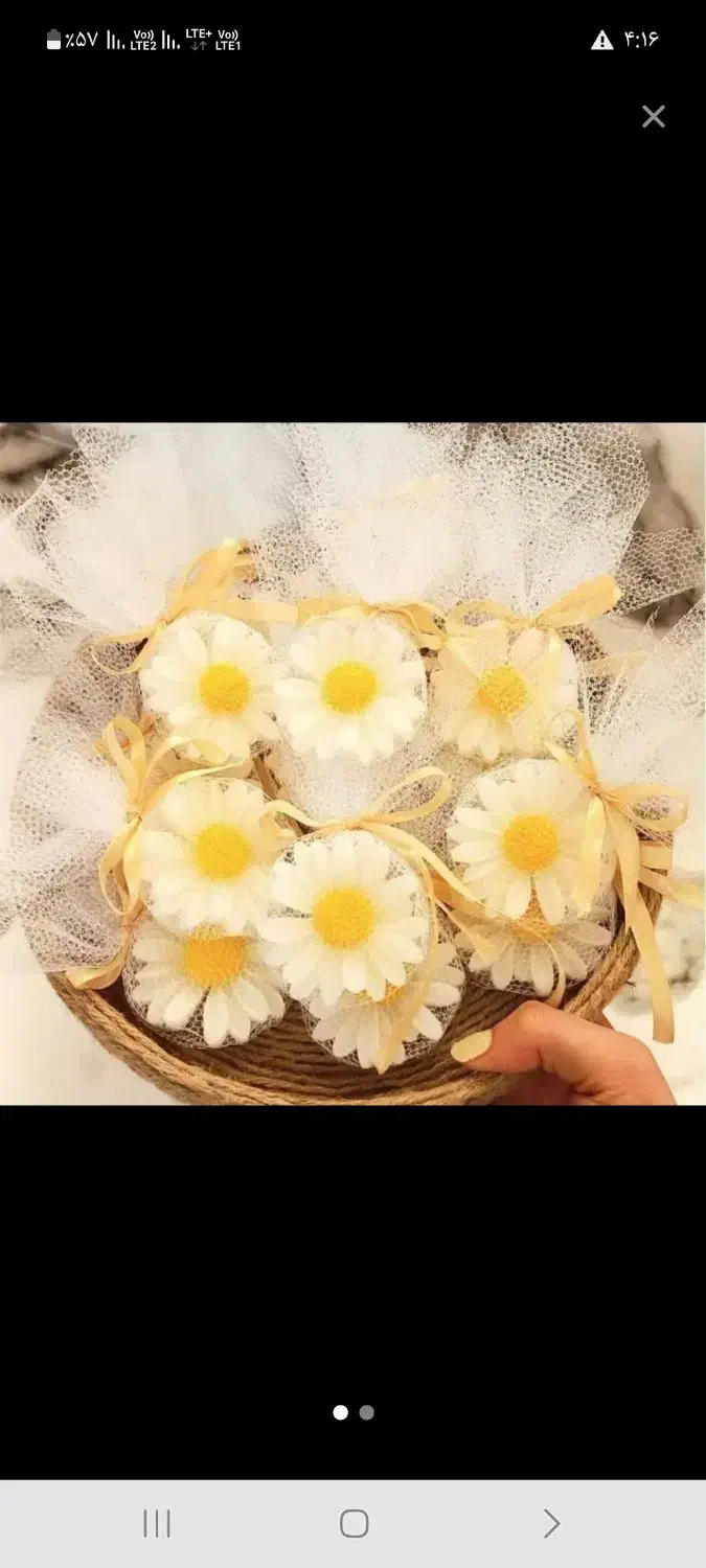 شمع بابونه|صنایع دستی و سایر لوازم تزئینی|تاکستان, |دیوار