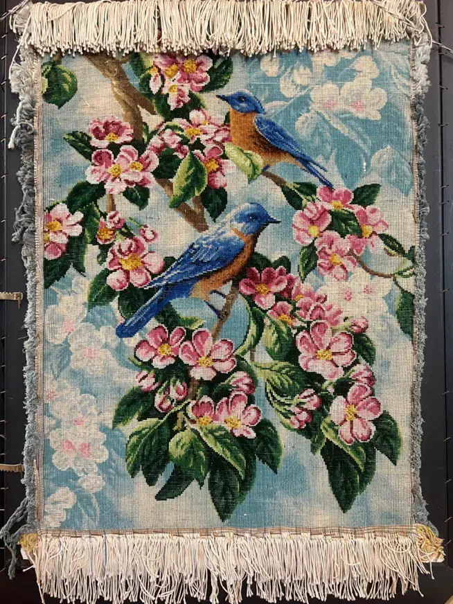 تابلو فرش چله ابریشم|تابلو فرش|قم, زنبیل آباد|دیوار