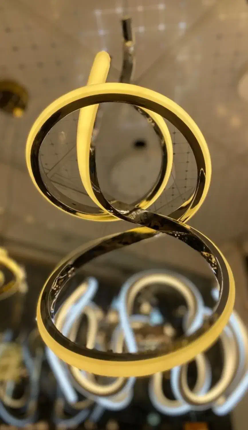 لوستر مدرن مدل پیچی (قیمت کف بازار)|لوستر و چراغ آویز|تهران, امام زاده حسن|دیوار