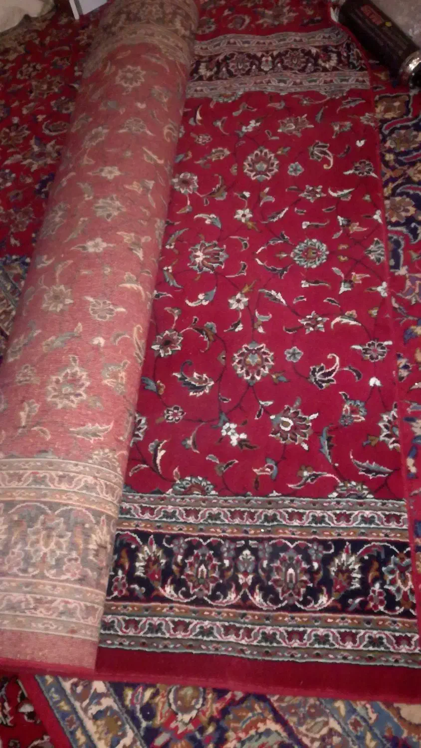 فرش 9 متری زمینه قرمز لاکی|فرش|دهاقان, |دیوار