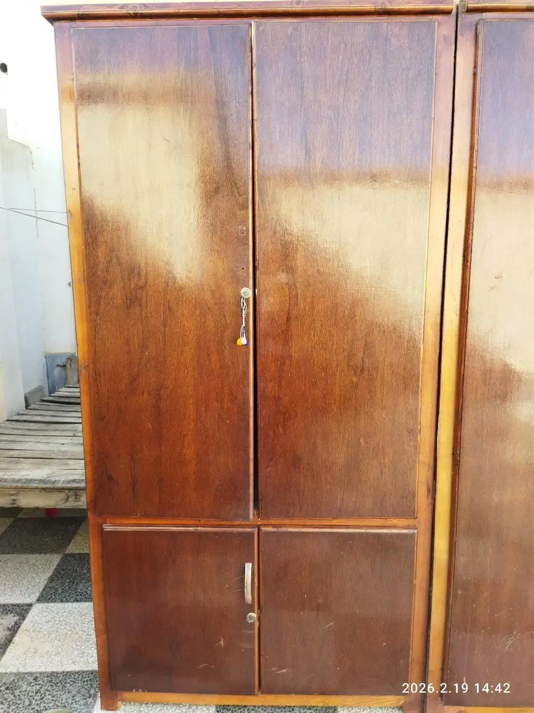 کمد چوبی|جاکفشی، کمد، دراور|گنبد کاووس, |دیوار