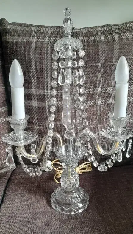 شمعدان کریستال قدیمی چکسلاولکی|لوستر و چراغ آویز|تهران, سلیمانی|دیوار