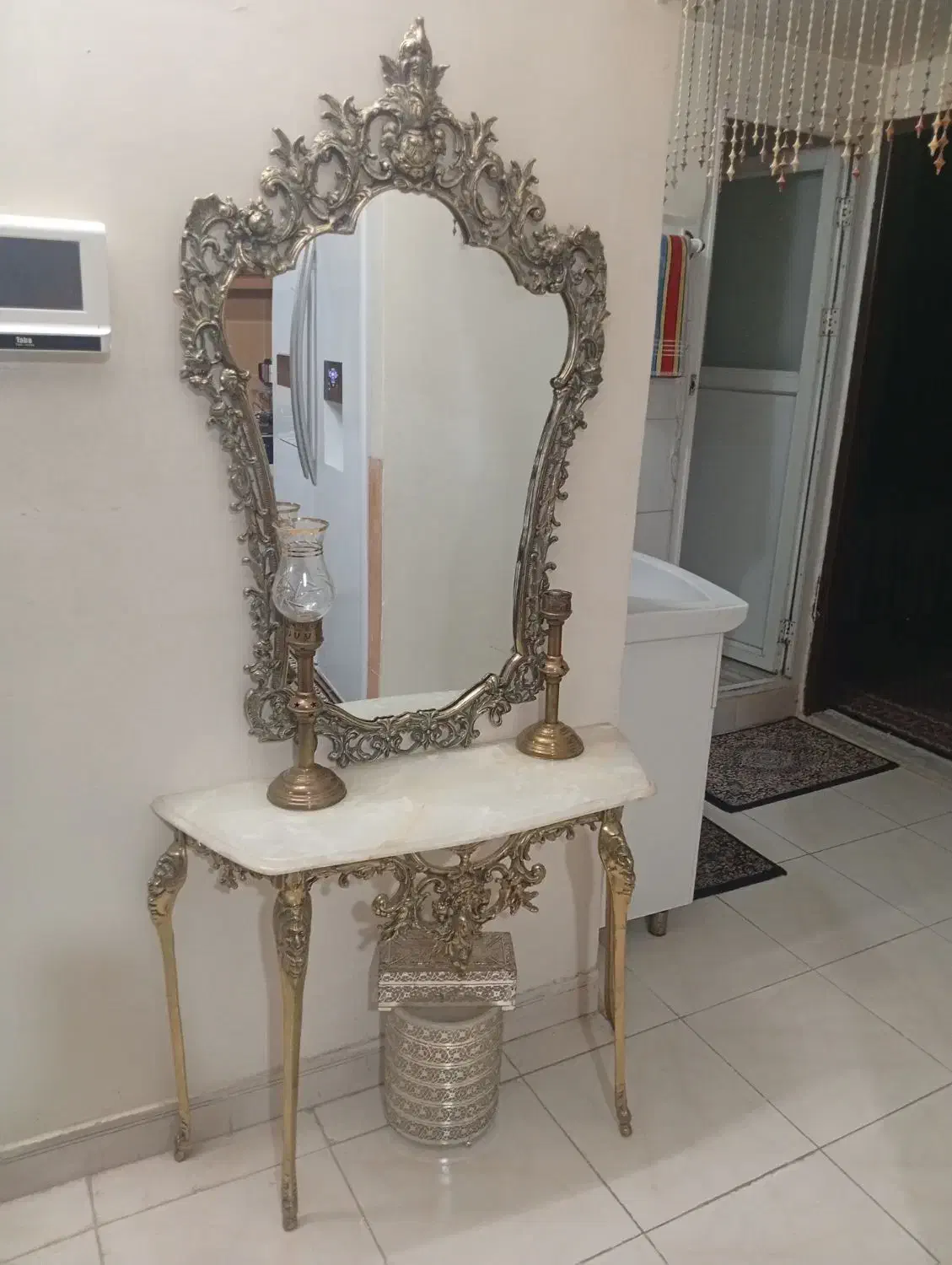 اینه شمعدان برنج|آینه|مشهد, سرافرازان|دیوار