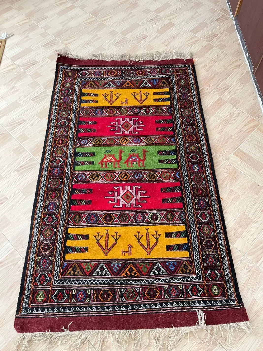 گلیم دستبافت|گلیم، جاجیم، گبه|بجنورد, |دیوار