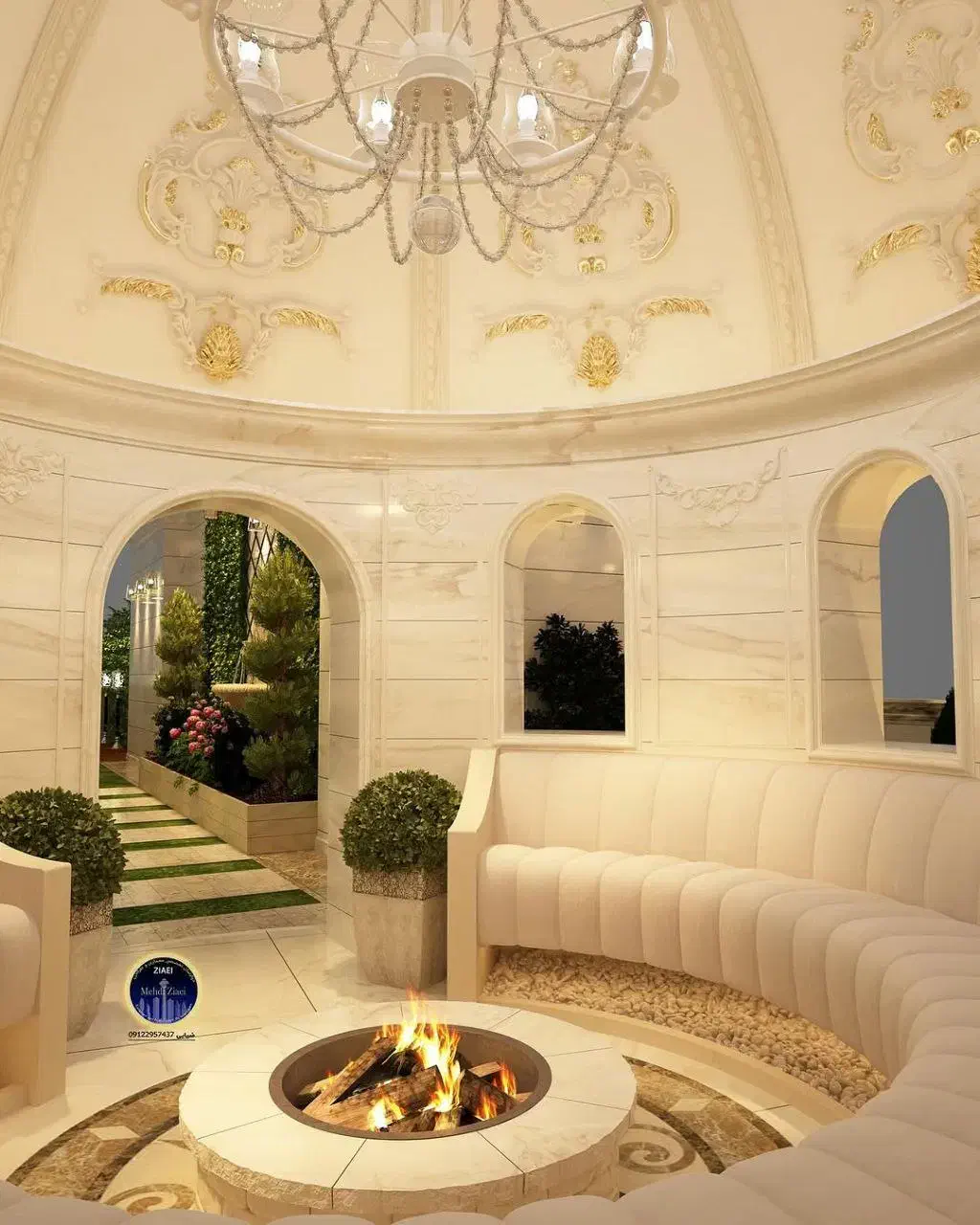 340متر سرتک،شاهکار معماری،4خواب،لوکیشن|فروش آپارتمان|قزوین, |دیوار