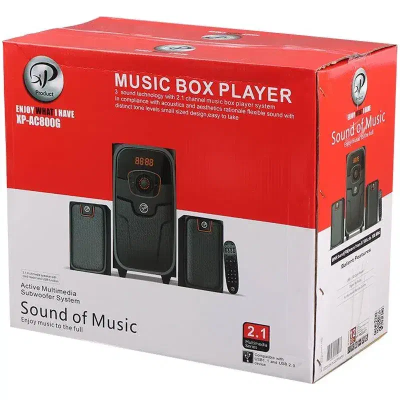 اسپیکر ۳ تیکه xp بلوتوث دار|سیستم صوتی خانگی|کرمان, |دیوار