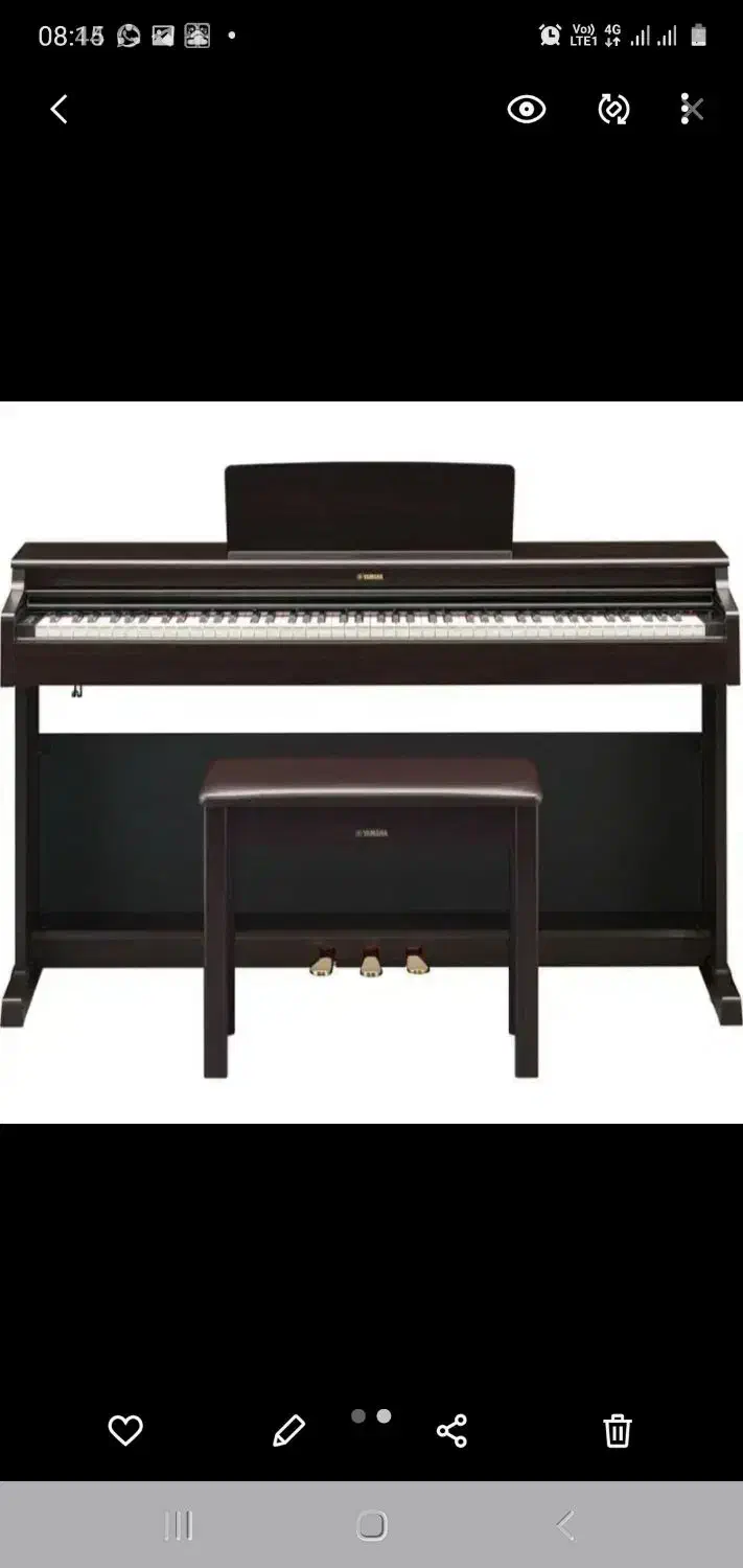 پیانو دیجیتال یاماها YDP105|پیانو، کیبورد، آکاردئون|تهران, سیمای ایران|دیوار