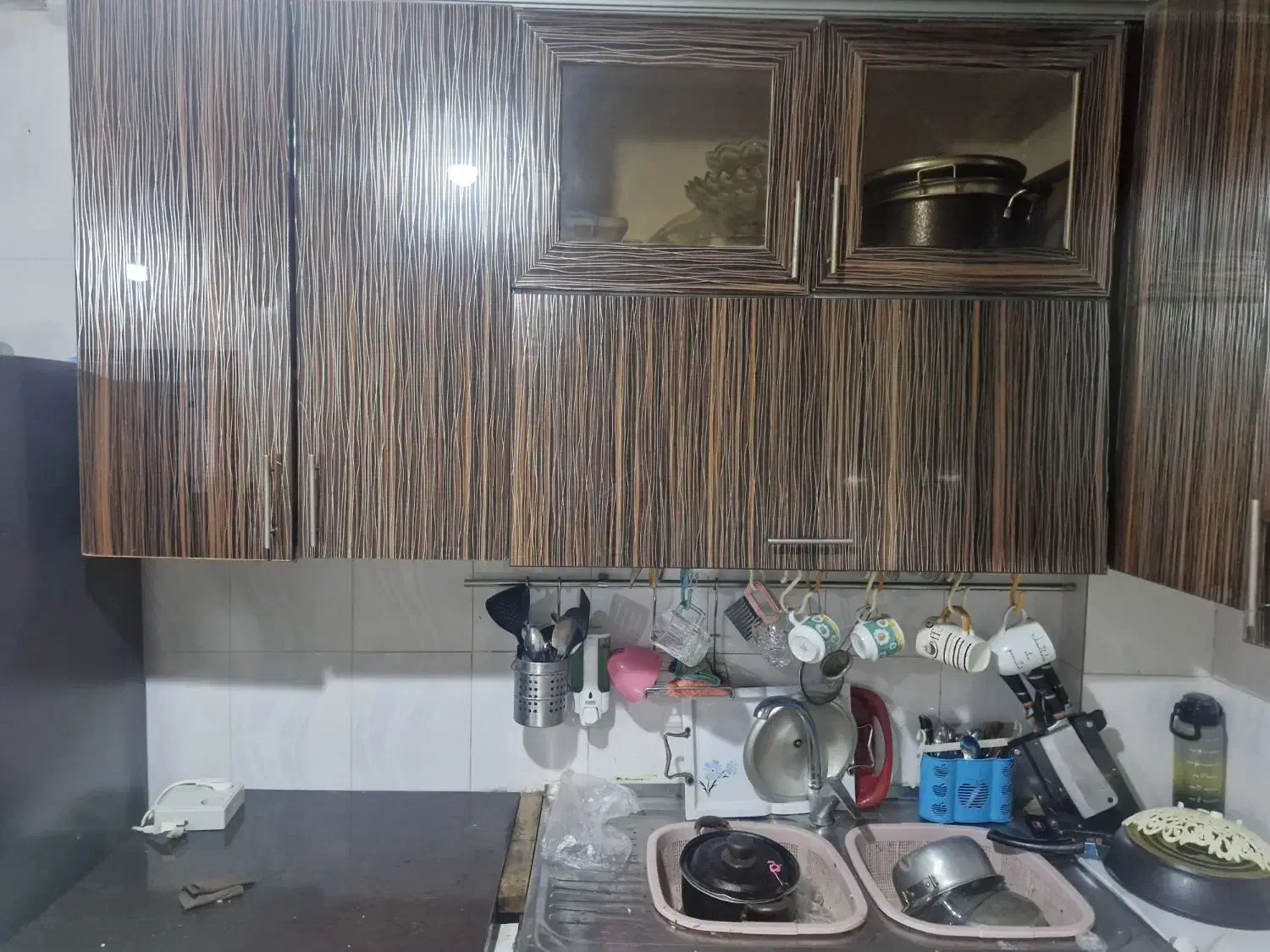 کابینت ام دی اف|آب‌چکان و نظم‌دهنده ظروف|مسجد سلیمان, |دیوار