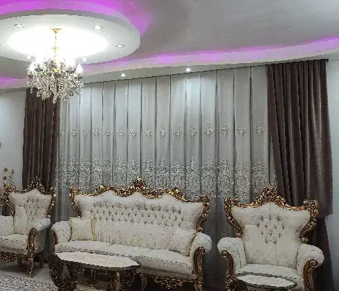 پرده خامه دوزی ترک|پرده، رانر، رومیزی|قرچک, مهدیه|دیوار