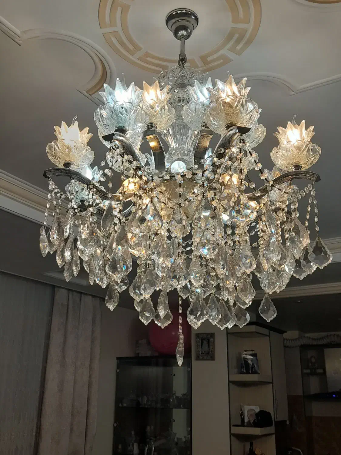 لوستر کریستالی|لوستر و چراغ آویز|تهران, دکتر هوشیار|دیوار