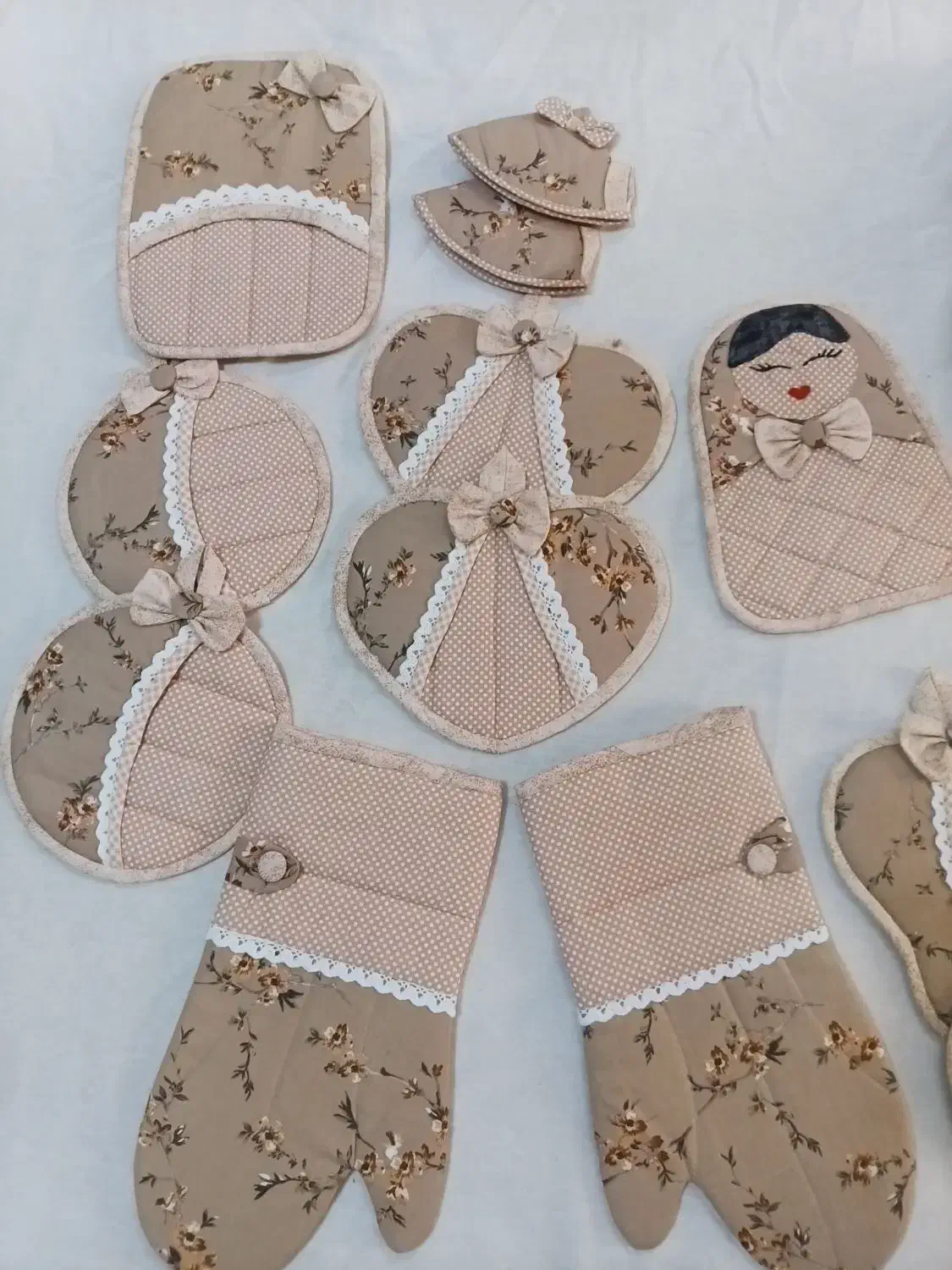 نیم ست آشپزخونه|سفره، حوله، دستمال آشپزخانه|رباطکریم, شترخوار|دیوار