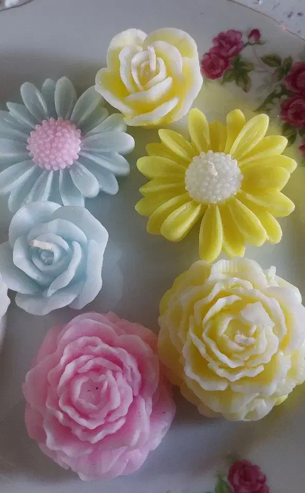 شمع دست ساز بابونه|صنایع دستی و سایر لوازم تزئینی|قرچک, زیبا شهر|دیوار