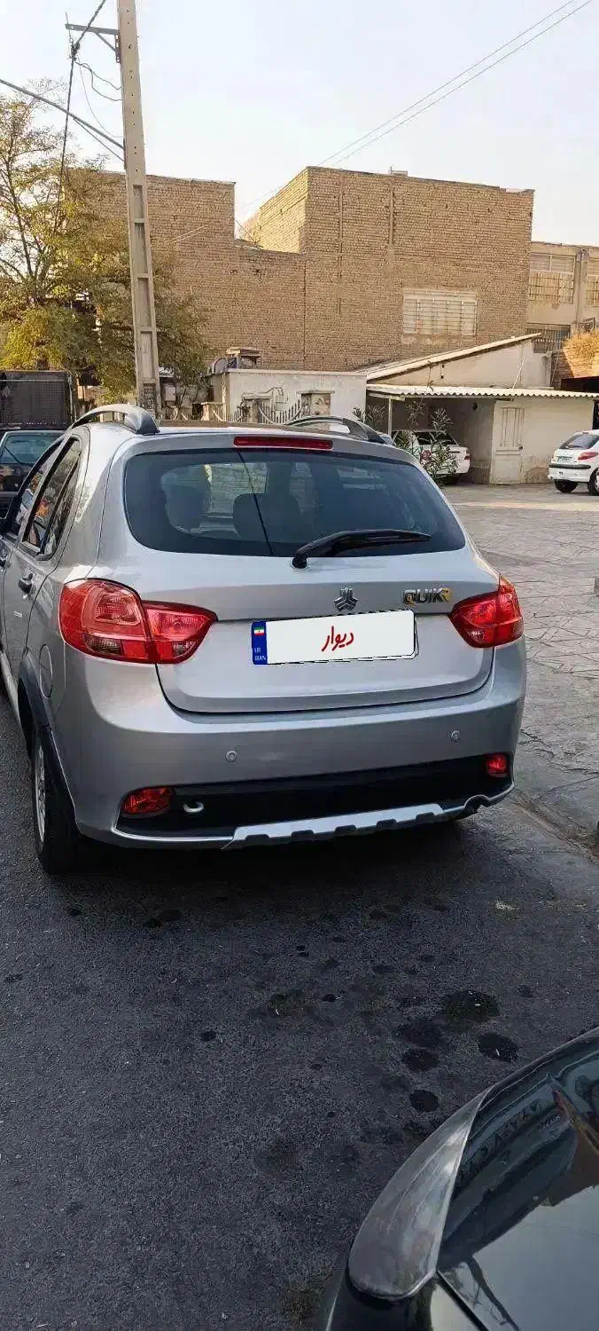 کوئیک R نقره ای مشکی بدون رنگ مدل 1400|خودرو سواری و وانت|ملارد, |دیوار