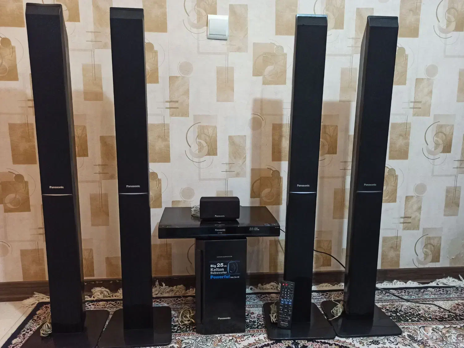 سینماخانگی۷تکه پاناسونیک ژاپن بلوتوثدار 1000W درحد|سیستم صوتی خانگی|کرج, گوهردشت|دیوار