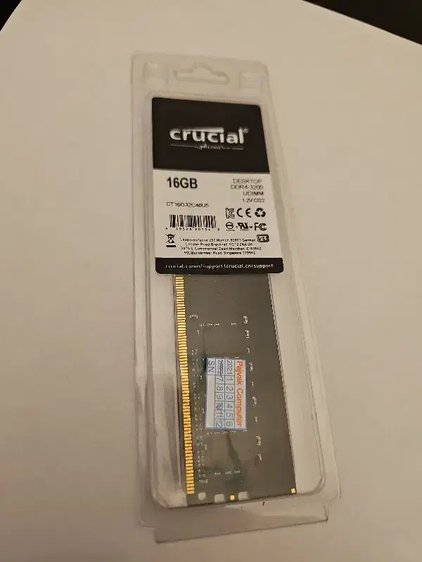 رم کروشال ۱۶ گیگ DDR4|قطعات و لوازم جانبی رایانه|گرگان, |دیوار