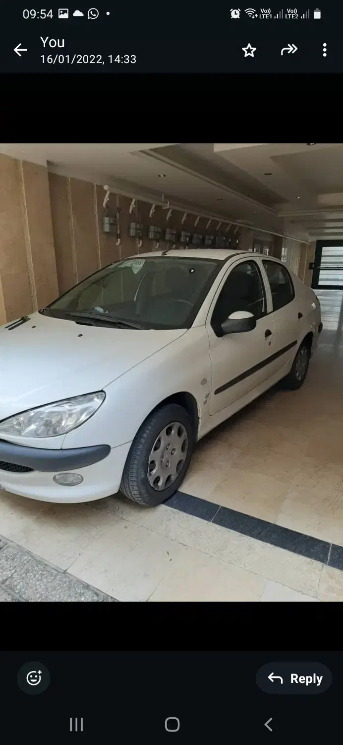 پژو ۲۰۶ sd سفید|خودرو سواری و وانت|تهران, اباذر|دیوار