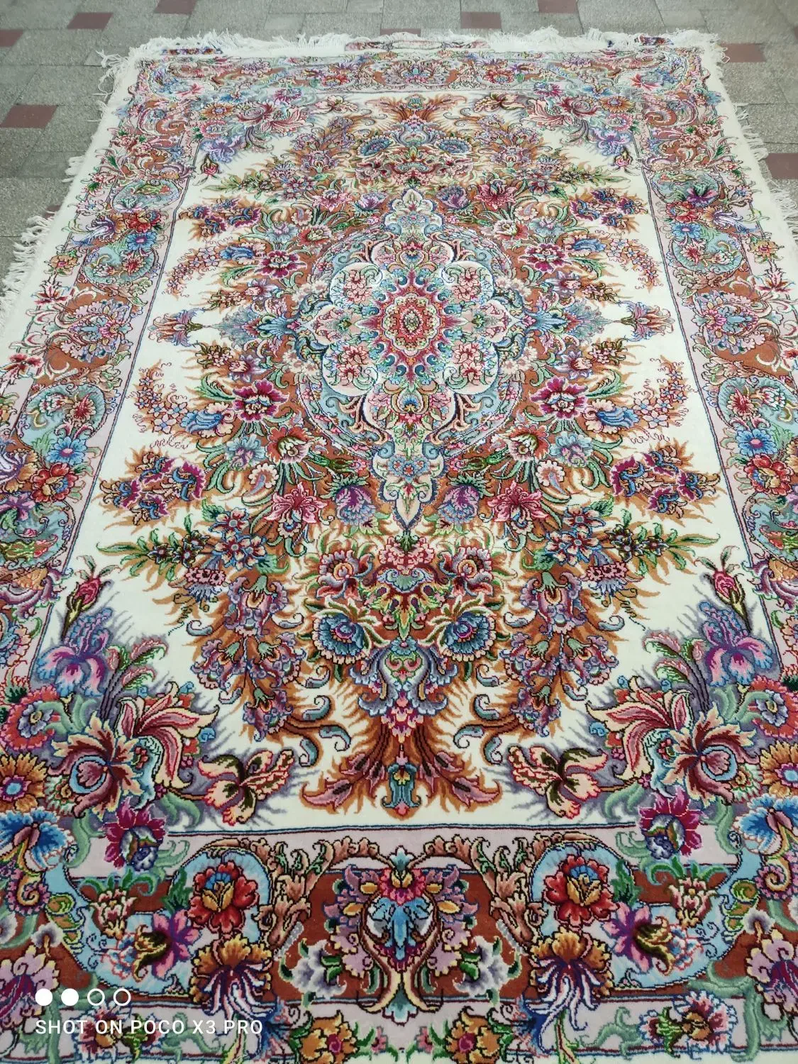 فرش 6متری 30رج چله نخ|فرش|تبریز, |دیوار