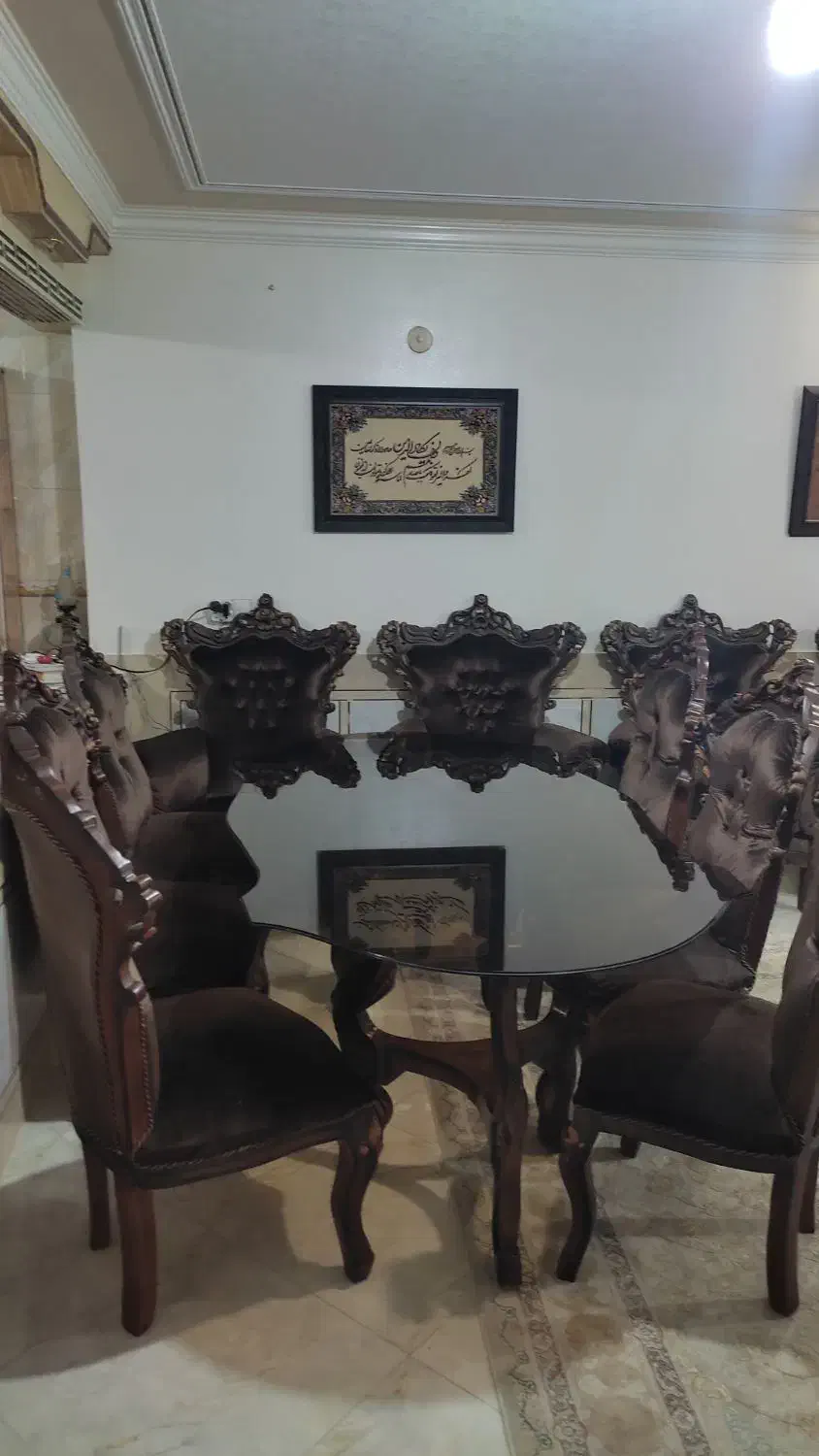 میز ناهار خوری 6نفره|میز و صندلی غذاخوری|شاهینشهر, گزبرخوار|دیوار