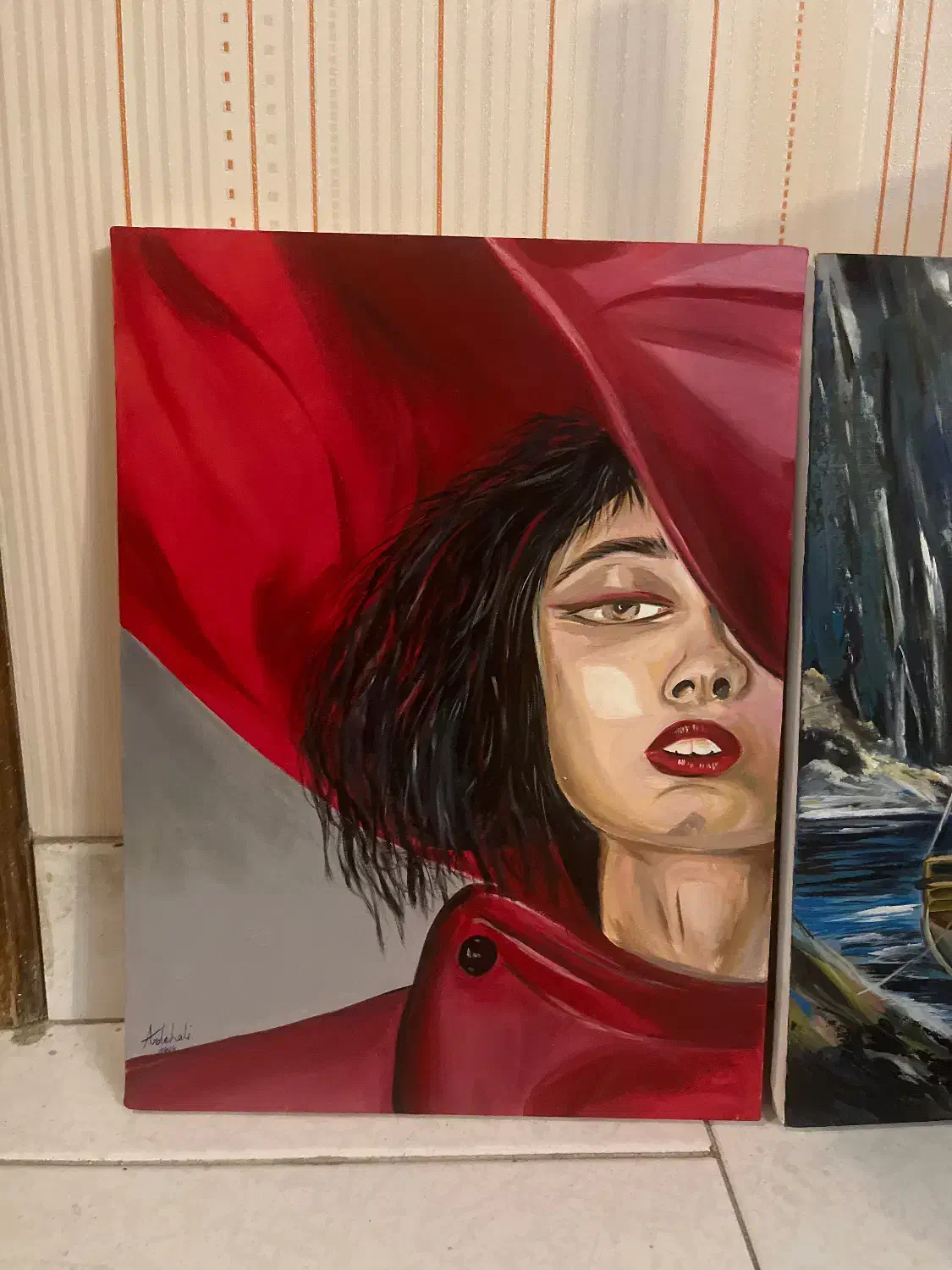 تابلوهای نقاشی رنگ و روغن اثر هنری تازه تمام شده|تابلو، نقاشی، عکس|تهران, اوین|دیوار