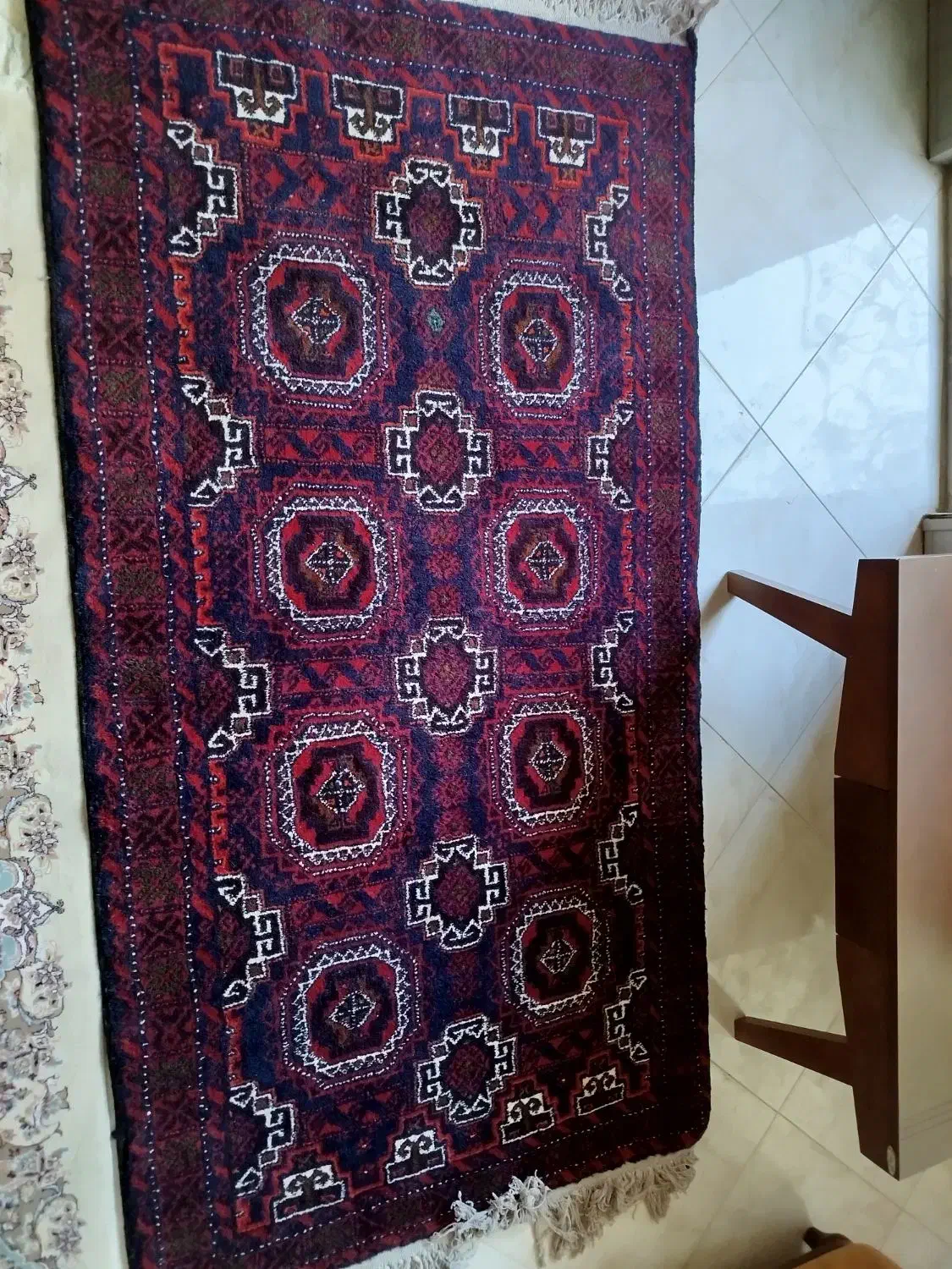 قالیچه دستبافت عشایری نو|فرش|بیرجند, |دیوار