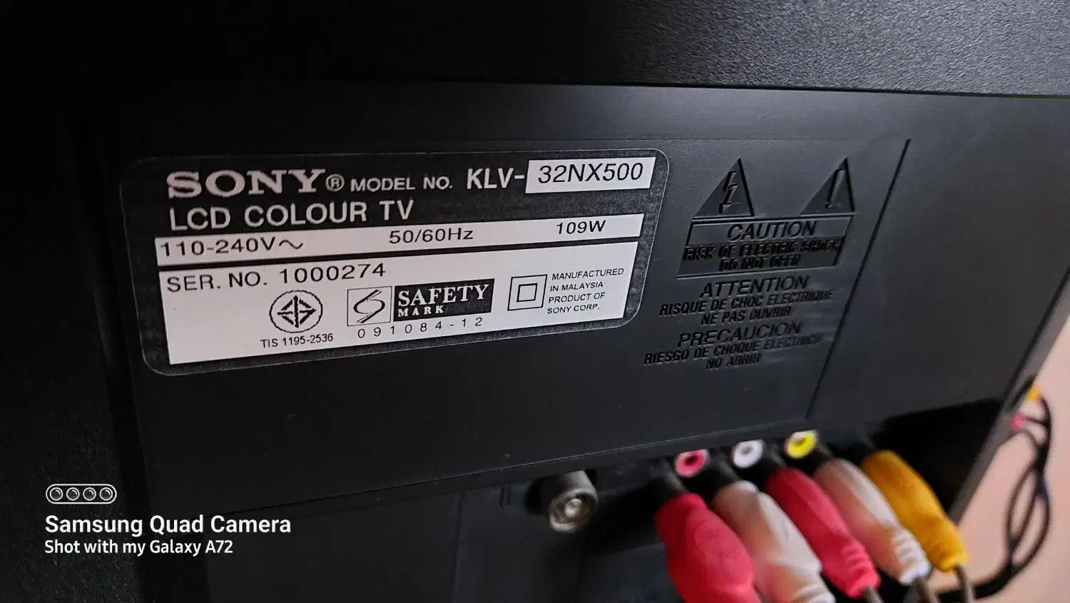 تلویزیون LCD سونی 32 اینچ مالزی مدل براویا حدنو|تلویزیون و پروژکتور|عباس‌آباد, |دیوار