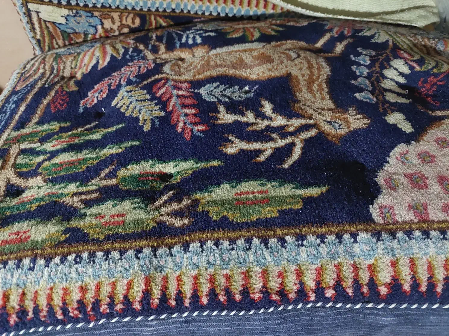 پشتی دست باف|پشتی|کرمان, |دیوار