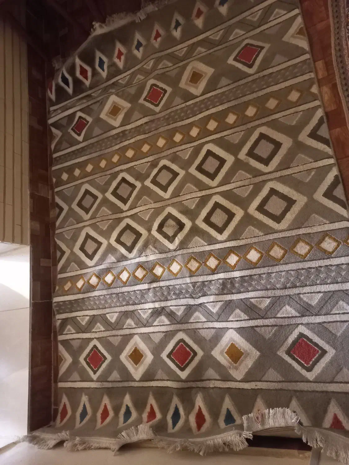 گلیم فرش چهارمتری درحدنو|گلیم، جاجیم، گبه|الوند, |دیوار