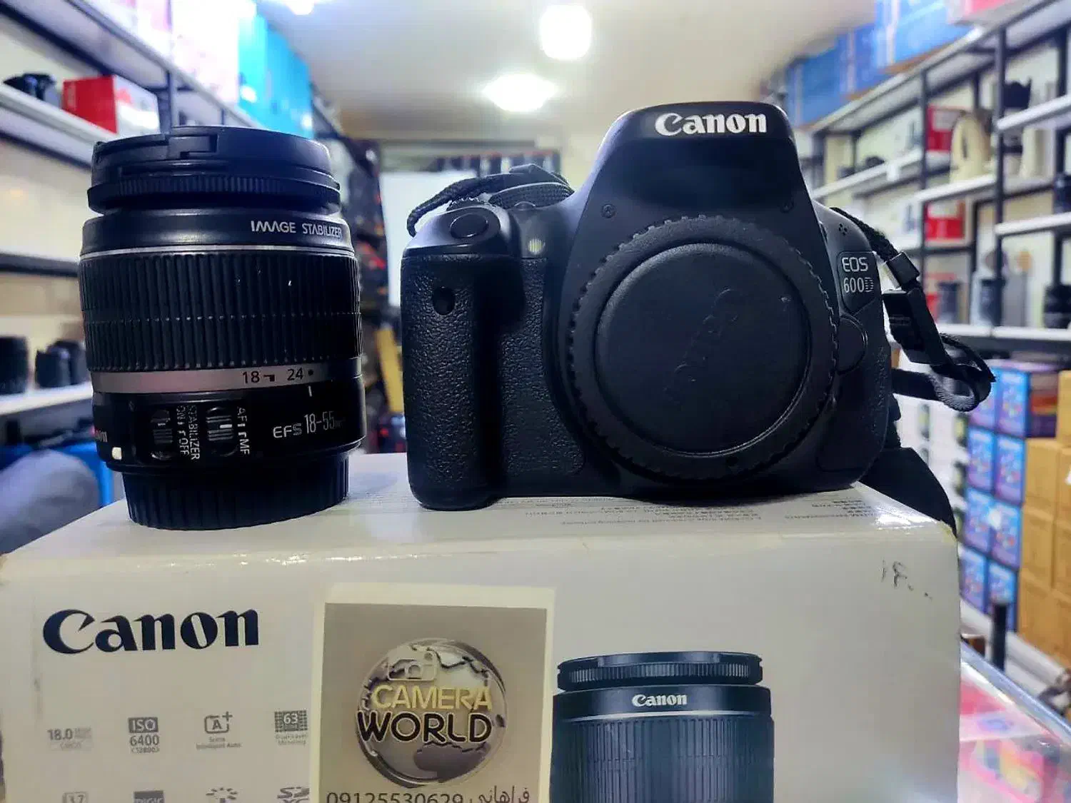 دوربین کانن مدل 600D با لنز 18.55|دوربین عکاسی و فیلمبرداری|قم, دورشهر|دیوار